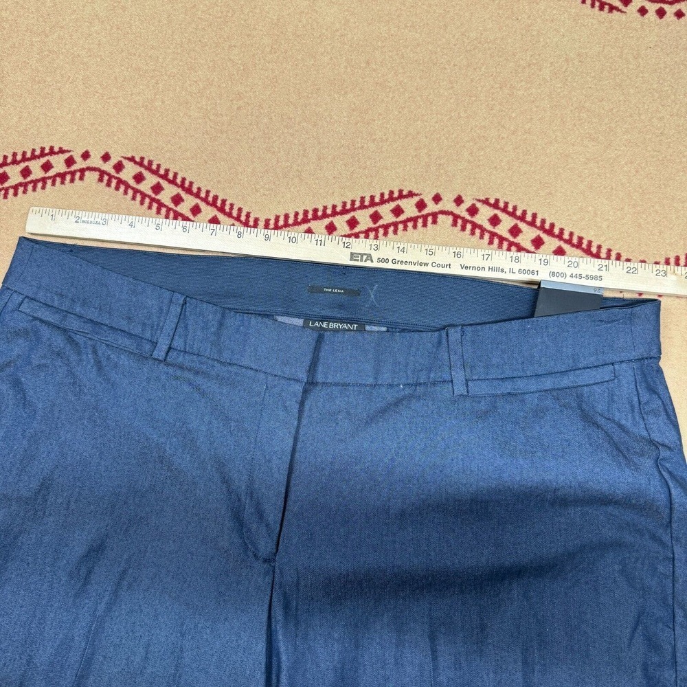 Lane Bryant The Lena Crop Moderately Curvy Fit Pant 26 Plus NEW Blue Stretch Fit - Picture 6 of 10